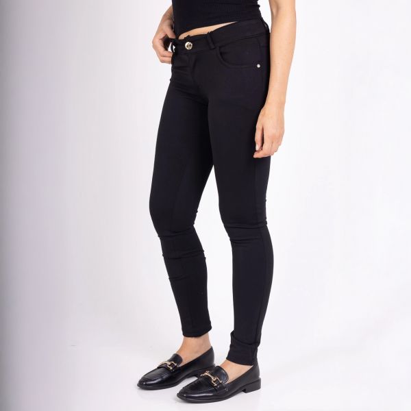 Girl Vivi stretch-housut musta-10