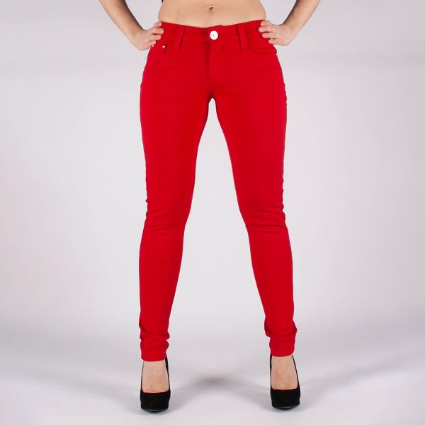 Girl Vivi stretch-housut punainen-4
