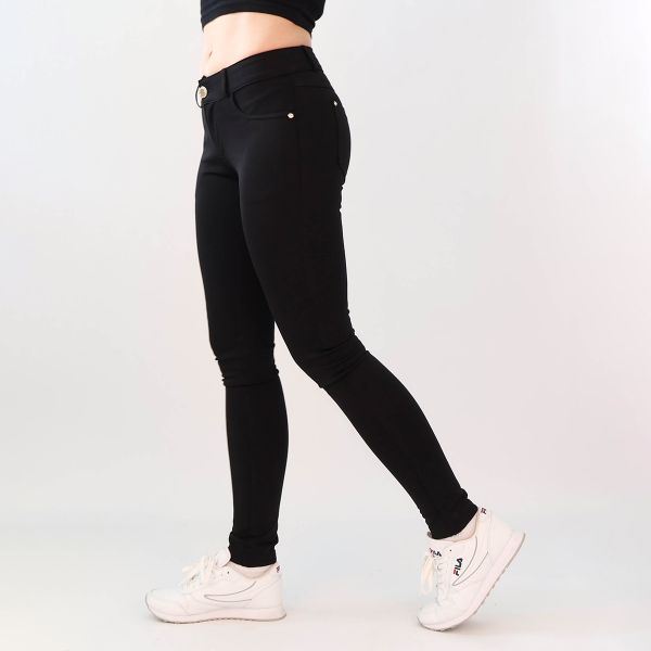 Girl Vivi stretch-housut musta