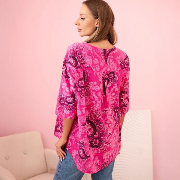 Paulin puuvillapaita fuksia-3
