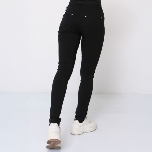 Girl Vivi stretchfarkut musta-10