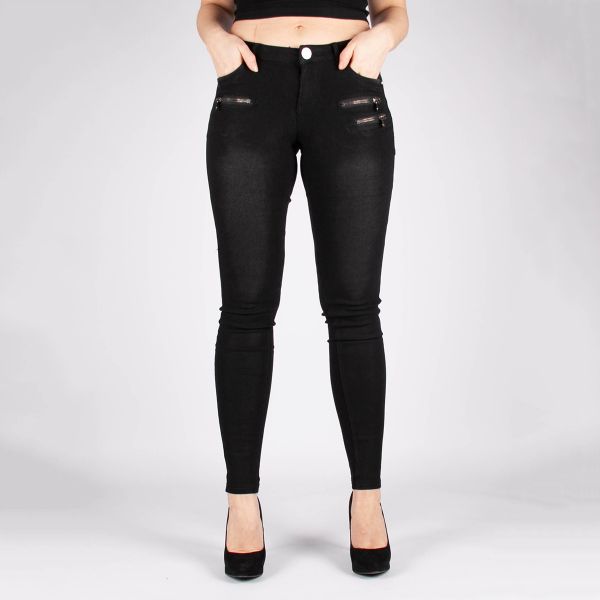 Girl Vivi Superstretch farkut musta-1