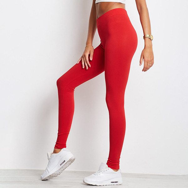 Basic leggingsit kirkas punainen-1