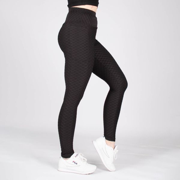 ShoSho Diamond Honeycomb leggingsit musta-6