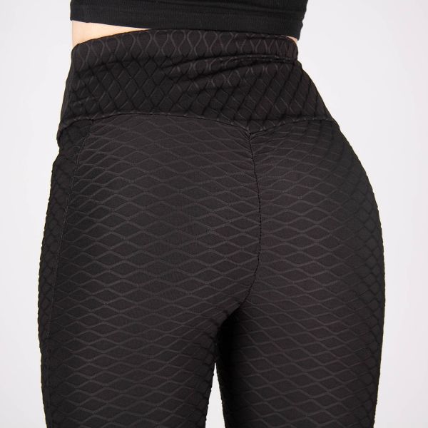ShoSho Diamond Honeycomb leggingsit musta-8