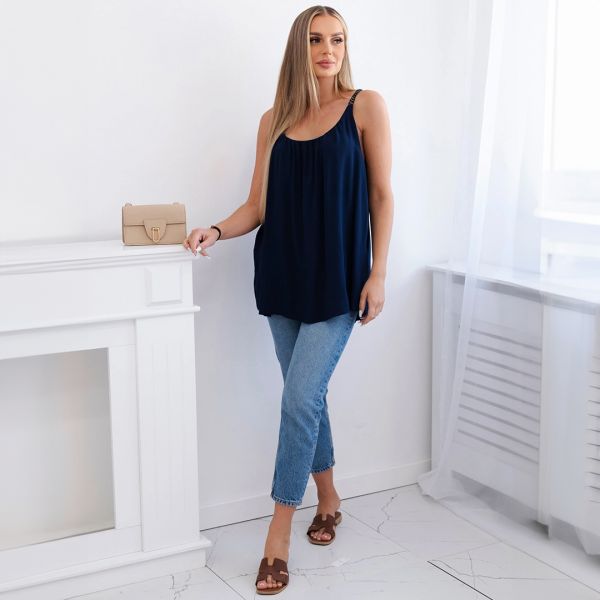 Kesi Linnea viskoositoppi navy-2