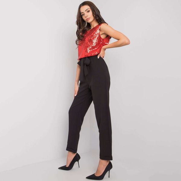 Lakerta Monterey paljettisomisteinen jumpsuit vyöllä