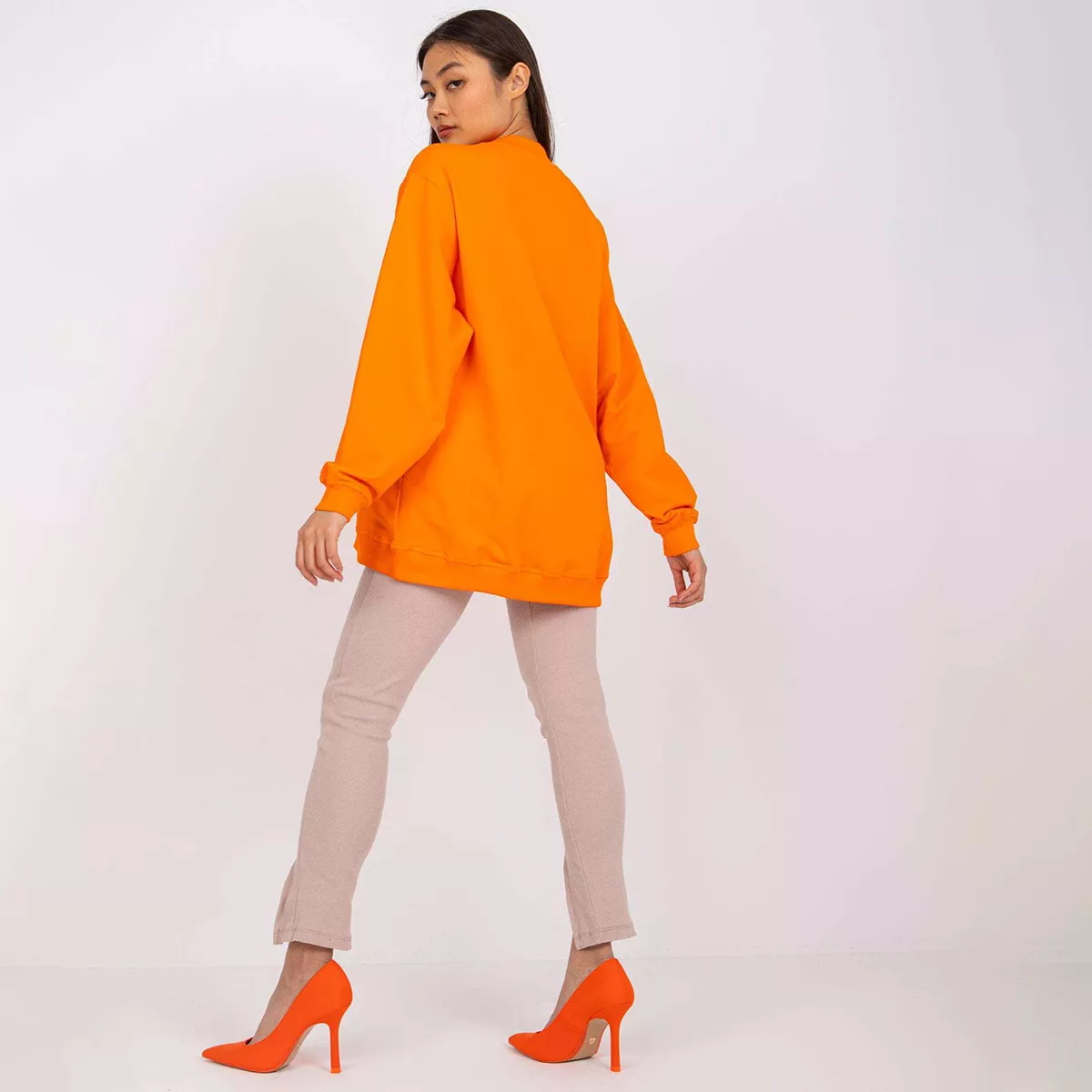 Basic Twist trikoopaita oranssi-7