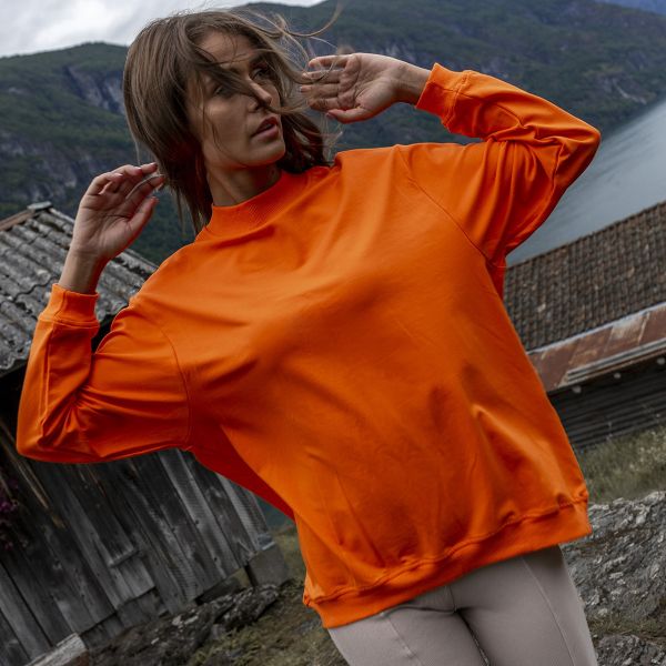 Basic Twist trikoopaita oranssi-2