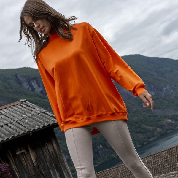Basic Twist trikoopaita oranssi-3