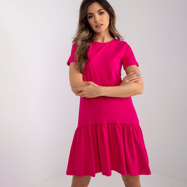 Rue Paris Sally trikoomekko fuksia-3