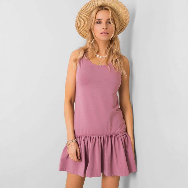 Rue Paris Triple trikoomekko vanha roosa