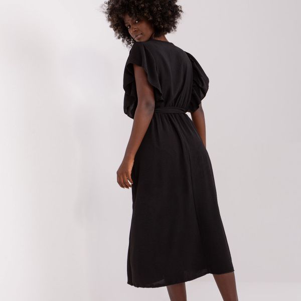 YS Fashion Laurelle mekko vyöllä musta-3