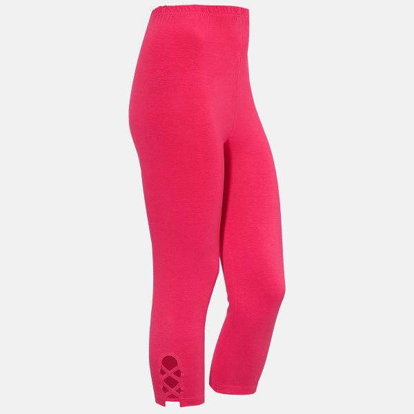 Ribbons caprileggingsit 2-pakkaus vadelma/musta-5