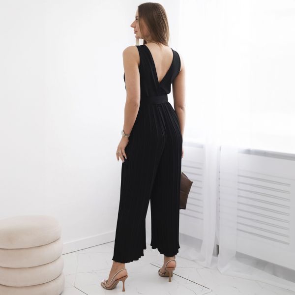 Kesi Camilla jumpsuit vyöllä musta-2