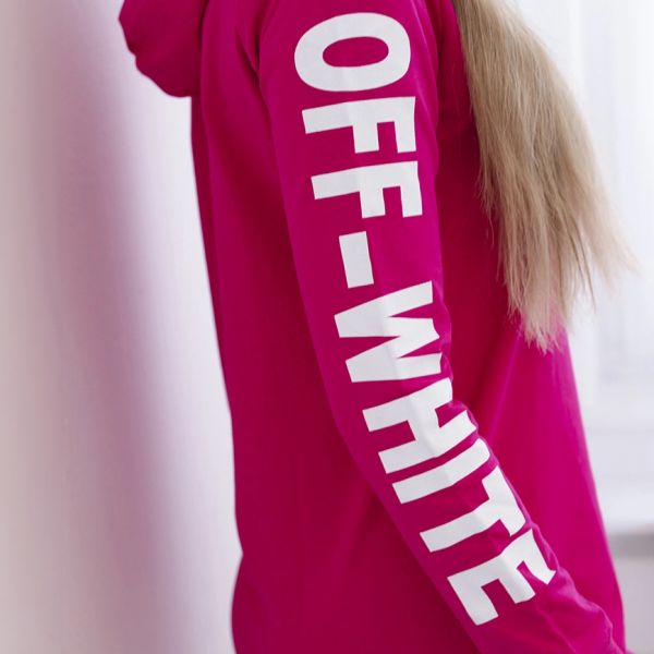 Kesi Off/White hupparimekko fuksia-4