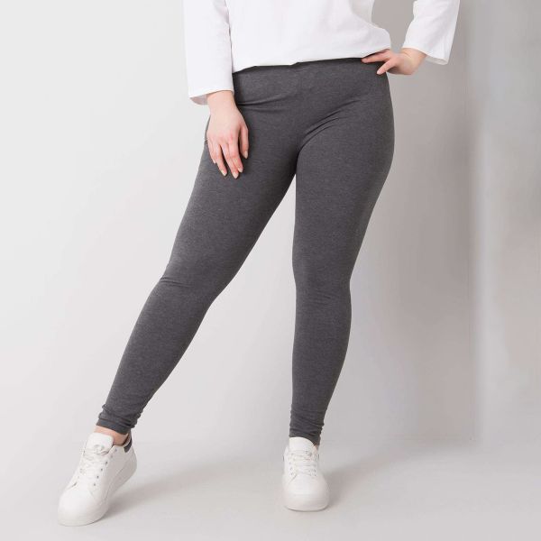 Basic Maysie trikooleggingsit tummanharmaa-1