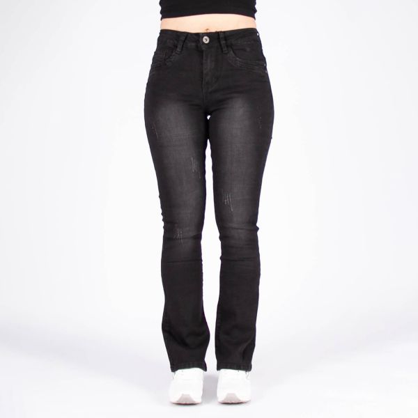 Girl Vivi Flared stretchfarkut musta-3