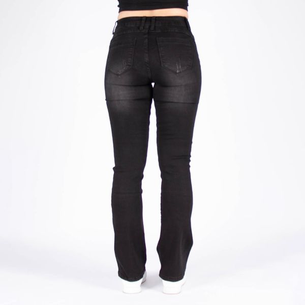 Girl Vivi Flared stretchfarkut musta-5