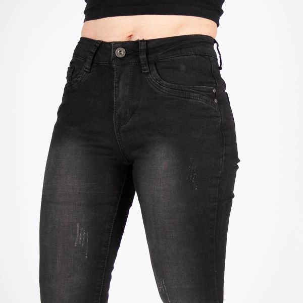 Girl Vivi Flared stretchfarkut musta-7
