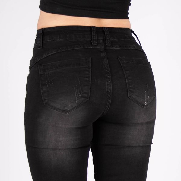 Girl Vivi Flared stretchfarkut musta-8