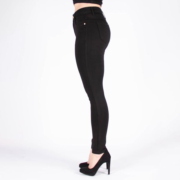 Miss Bon stretch-housut musta-3