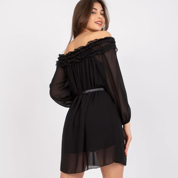 Italy Moda Ameline mekko vyöllä musta-4