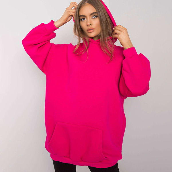 Basic Roselle collegehuppari fuksia