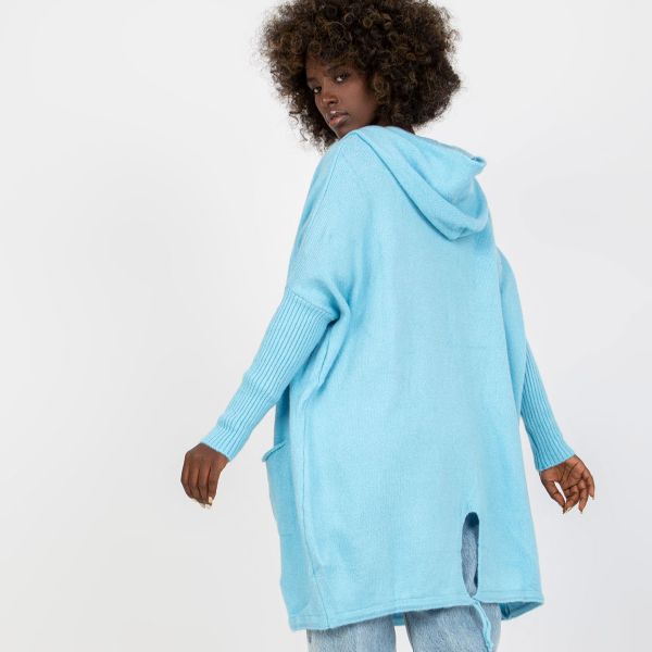 Rue Paris Patty neuletakki baby blue-3