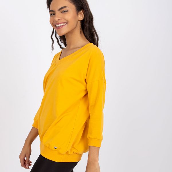 Basic Oliwia trikoopaita mustard-2