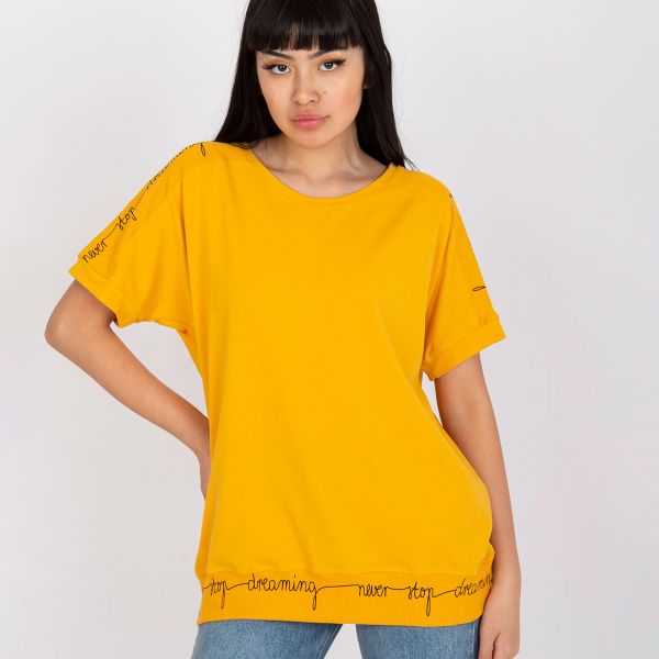 Basic Raina trikoopaita mustard