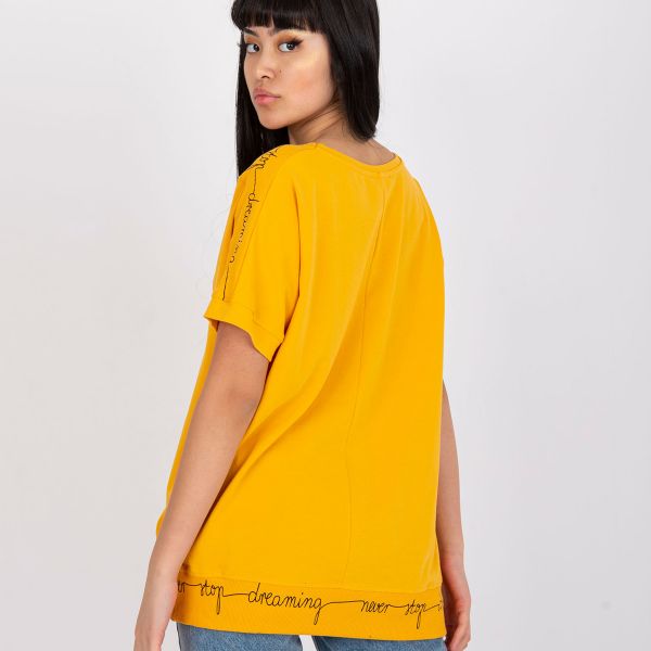 Basic Raina trikoopaita mustard-3