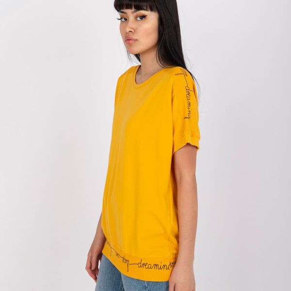 Basic Raina trikoopaita mustard-4