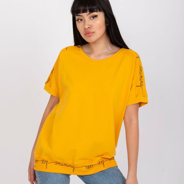 Basic Raina trikoopaita mustard-5