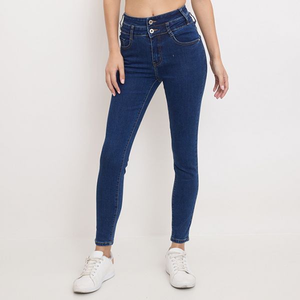 Secret Denim high waist stretchfarkut t.sininen