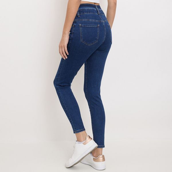 Secret Denim high waist stretchfarkut t.sininen-3