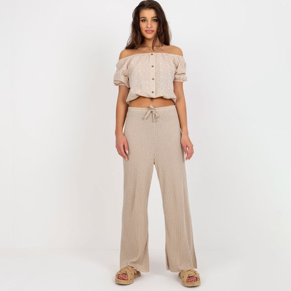 Lesley ribbihousut beige-2