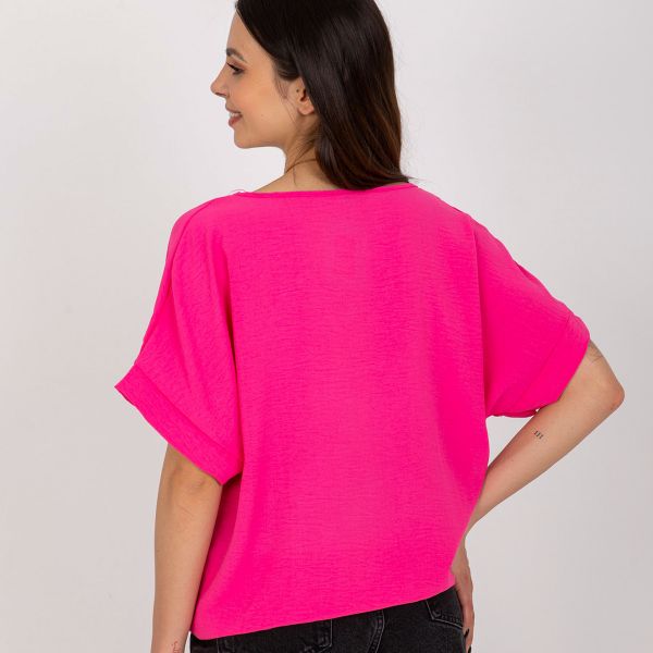 Adela Floe paita korulla hot pink-2