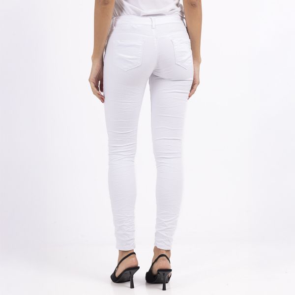 Girl Vivi Low waist stretchfarkut valkoinen-3