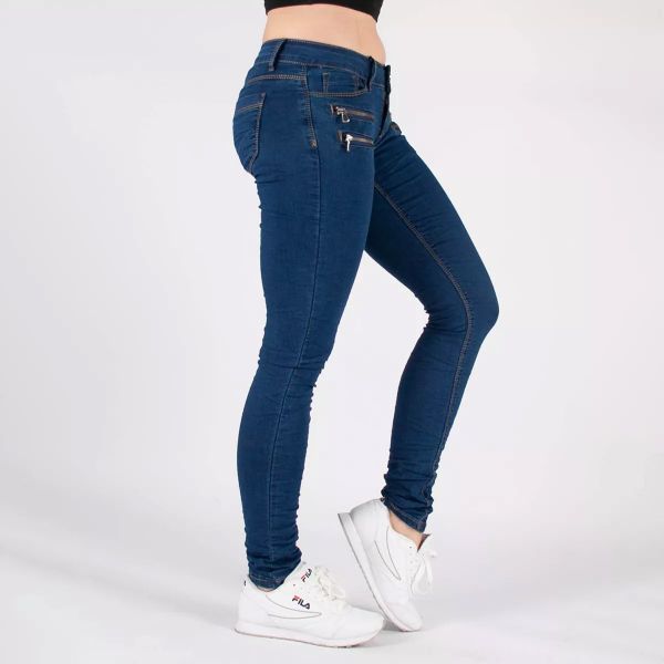 Girl Vivi Distressed farkut tummansininen-10