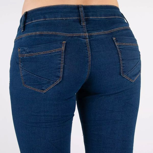Girl Vivi Distressed farkut tummansininen-9