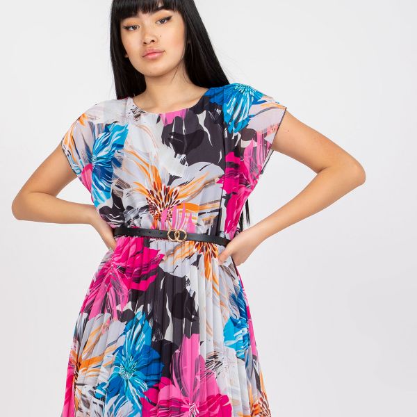Pammy Airy fuksiakuvioinen mekko-5