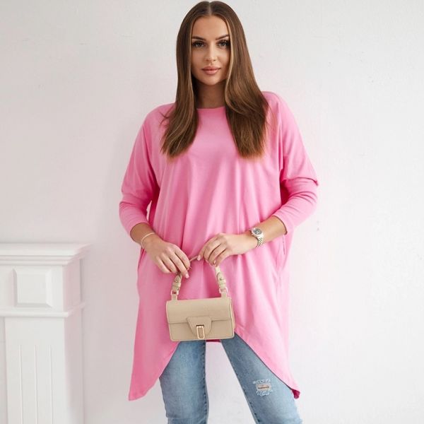 Kesi Ida epäsymmetrinen tunika pinkki-3