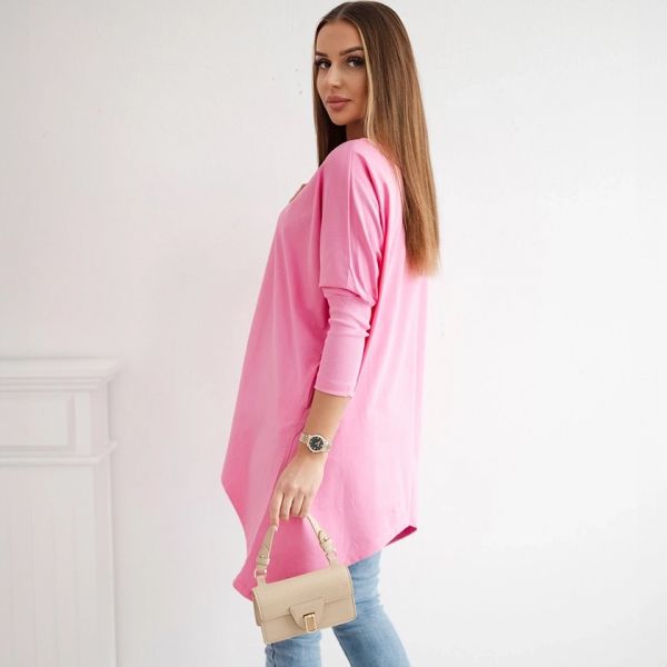 Kesi Ida epäsymmetrinen tunika pinkki-2