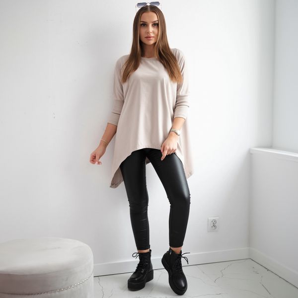 Kesi Ida epäsymmetrinen tunika vaalea beige