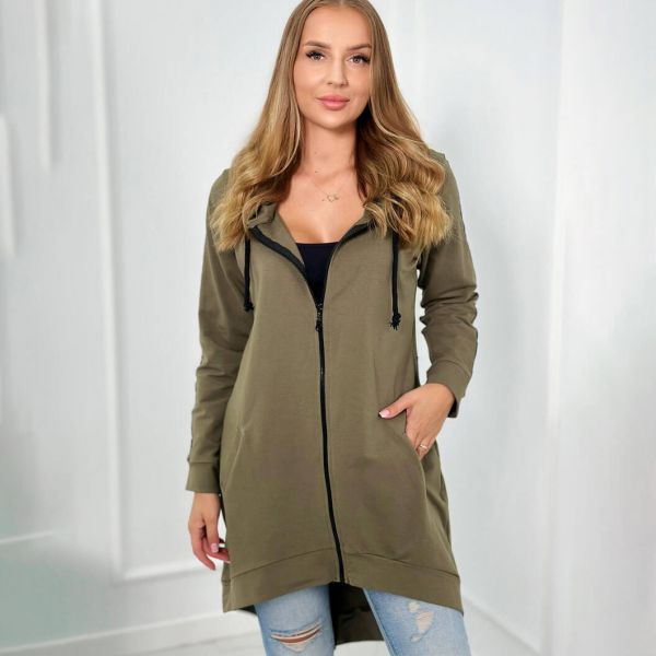 Kesi Zip Back hupparitakki khaki-1