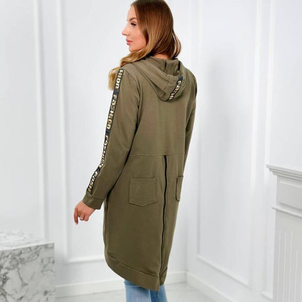 Kesi Zip Back hupparitakki khaki-4