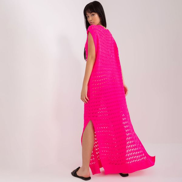 Badu Flick neulemekko neonpinkki-4
