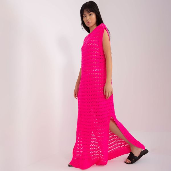 Badu Flick neulemekko neonpinkki-2