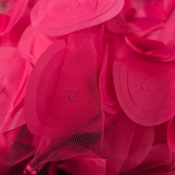Polkadot tyllihame hot pink-2